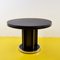 Table Ronde Extensible Noire, 1950s 1