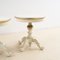 White Lacquered Wooden Tables with Golden Details, Set of 2, Image 5