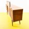 Vintage Bar Sideboard aus hellem Holz mit Spiegel, 1950er 10