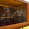Vintage Bar Sideboard aus hellem Holz mit Spiegel, 1950er 2