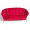 Shell Sofa in Velvet, 1950s, Image 1