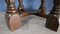 Antique Oak Smoking Table with Ornamental Brass Top, Germany, 1920s, Image 6