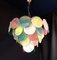 Vintage Murano Disc Chandelier with Alabaster Disc Glass from Mazzega, Venice, Italy, 1981 11