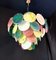 Vintage Murano Disc Chandelier with Alabaster Disc Glass from Mazzega, Venice, Italy, 1981 4