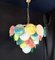 Vintage Murano Disc Chandelier with Alabaster Disc Glass from Mazzega, Venice, Italy, 1981 2
