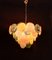 Vintage Murano Disc Chandelier with Alabaster Disc Glass from Mazzega, Venice, Italy, 1981 3