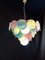 Vintage Murano Disc Chandelier with Alabaster Disc Glass from Mazzega, Venice, Italy, 1981 8