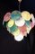 Vintage Murano Disc Chandelier with Alabaster Disc Glass from Mazzega, Venice, Italy, 1981 10