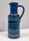 Vase Pichet Rimini Vintage en Céramique Bleue par A. Londi et F. Montelupo pour Bitossi, 1970s 8
