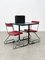 Aluminum Chairs with Matching Table by Cindy Crawford-Steiger for Embru, Set of 3 2