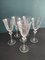 Wine Glasses Mod. Diamantis from Cristal D'Arques, 1990s, Set of 6 1