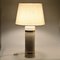 Tischlampe aus Keramik in Weiß & Gold von Aldo Londi für Bitossi, 1970er 3