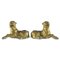 Stylophorous Lions in Gilded Bronze, 1500, Set of 2 1