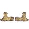 Stylophorous Lions in Gilded Bronze, 1500, Set of 2 3