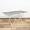 Large Antique French Metal Zinc Top Garden Bistro Table, 1920s 2