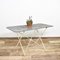 Large Antique French Metal Zinc Top Garden Bistro Table, 1920s 1