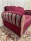 Art Deco Club Sofa in Linen 2