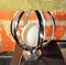 Vintage Lampe aus verchromtem Metall, 1970er 1