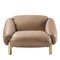 Flo Tan Leather Armchair by Lorenza Bozzoli, Image 1