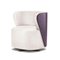 Spritz White Leather Lounge Chair by Lorenza Bozzoli, Image 1