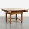 Square Antique Dining Table in Elm Wood 1