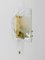 Brass and Murano Glass Petal Sconce Wall Light by J. T. Kalmar for Kalmar, 1970s, Image 9