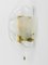 Brass and Murano Glass Petal Sconce Wall Light by J. T. Kalmar for Kalmar, 1970s, Image 3