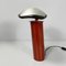 Italian Modern Red Metal and Glass Table Lamps by Cini Boeri for Artemide, 1980s, Set of 2 6
