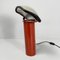 Italian Modern Red Metal and Glass Table Lamps by Cini Boeri for Artemide, 1980s, Set of 2 3