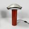 Italian Modern Red Metal and Glass Table Lamps by Cini Boeri for Artemide, 1980s, Set of 2 5