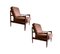 Fauteuils Scandinaves en Teck et Cuir de Magnus Olesen, Set de 2 1