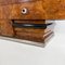 Aparador italiano Art Déco asimétrico de madera con vitrina de vidrio, años 20, Imagen 18