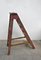 Industrial Wooden Archive Ladder, 1950s 2