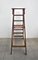 Industrial Wooden Archive Ladder, 1950s 5