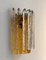 Mid-Century Italian Murano Glass Wall Sconce in Two Rows and Colors from Poliarte, 1970s, Image 3