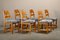 Razorblade Dining Chairs in Lambswool and Oak by Henning Kjærnulf, 1960s, Set of 6, Image 2