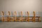Razorblade Dining Chairs in Lambswool and Oak by Henning Kjærnulf, 1960s, Set of 6, Image 5