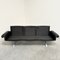 DS31 3-Sitzer Sofa aus schwarzem Leder von de Sede, Schweiz, 1970er 11