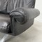 DS31 3-Sitzer Sofa aus schwarzem Leder von de Sede, Schweiz, 1970er 13