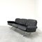DS31 3-Sitzer Sofa aus schwarzem Leder von de Sede, Schweiz, 1970er 15