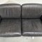 DS31 3-Sitzer Sofa aus schwarzem Leder von de Sede, Schweiz, 1970er 5