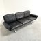 DS31 3-Sitzer Sofa aus schwarzem Leder von de Sede, Schweiz, 1970er 2