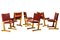 Heath Cantilever Dining Chairs in Ash and Leather by Ditte & Adrian for France & Søn / France & Daverkosen, 1970s, Set of 6, Image 1