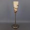 Moderne Rugiano Tischlampe aus Metall & Glas, 1970er 3
