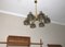Large Brass and Glass Chandelier by Hans-Agne Jakobsson, 1960s, Image 6