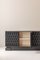 Large Brutalist Maison Aurora Sideboard in Oak, Belgium, 1970s 15