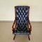 Chesterfield Schaukelstuhl in Braun 6