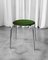 Green Stool in Chrome and Velvet, 1970s, Image 6