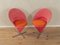 Rotes Cone Chair Set von Verner Panton für Nehl Küchen, 1950er 1