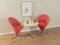 Rotes Cone Chair Set von Verner Panton für Nehl Küchen, 1950er 2